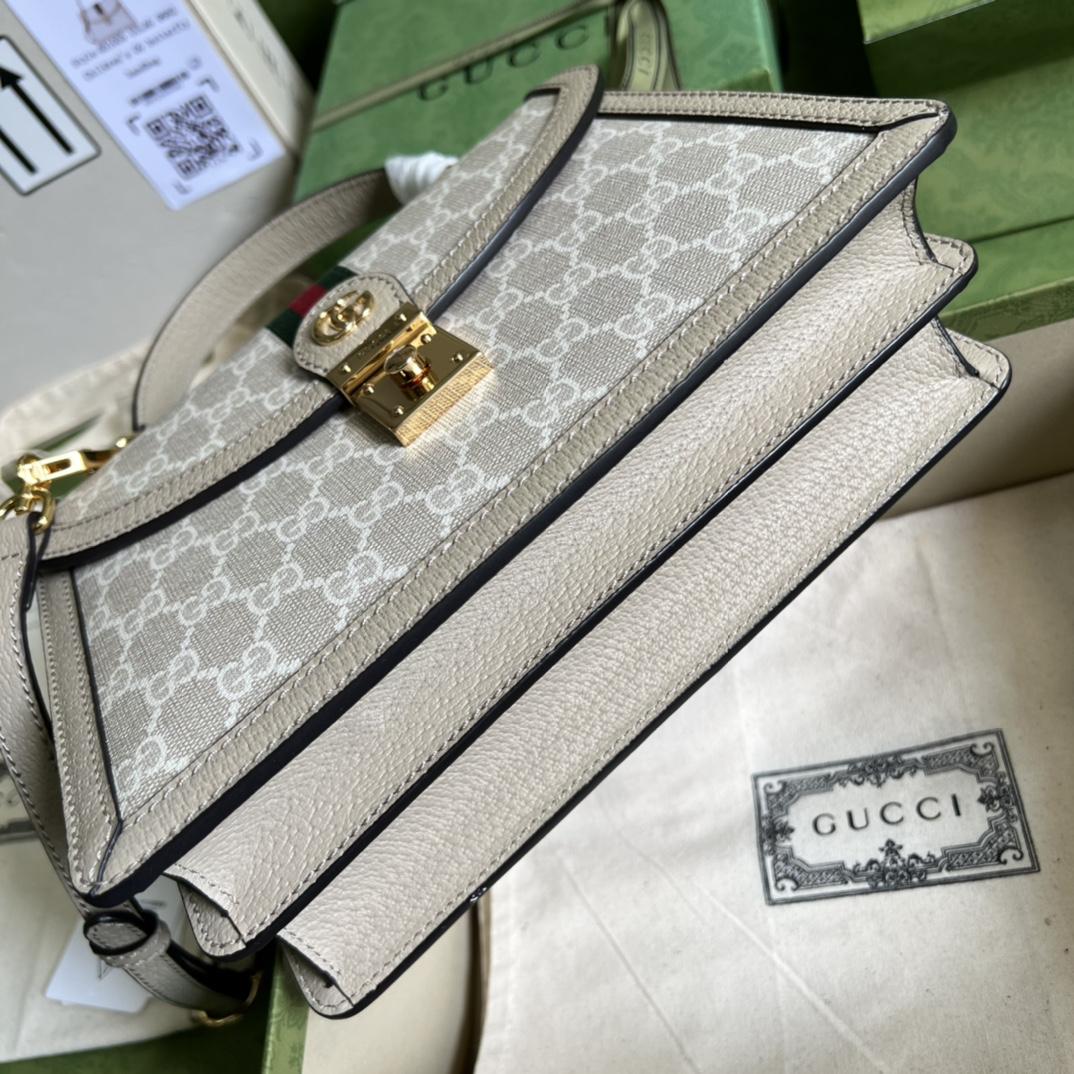 Gucci Ophidia GG Small Top Handle Bag(25-17.5-7cm) - DopestKickz