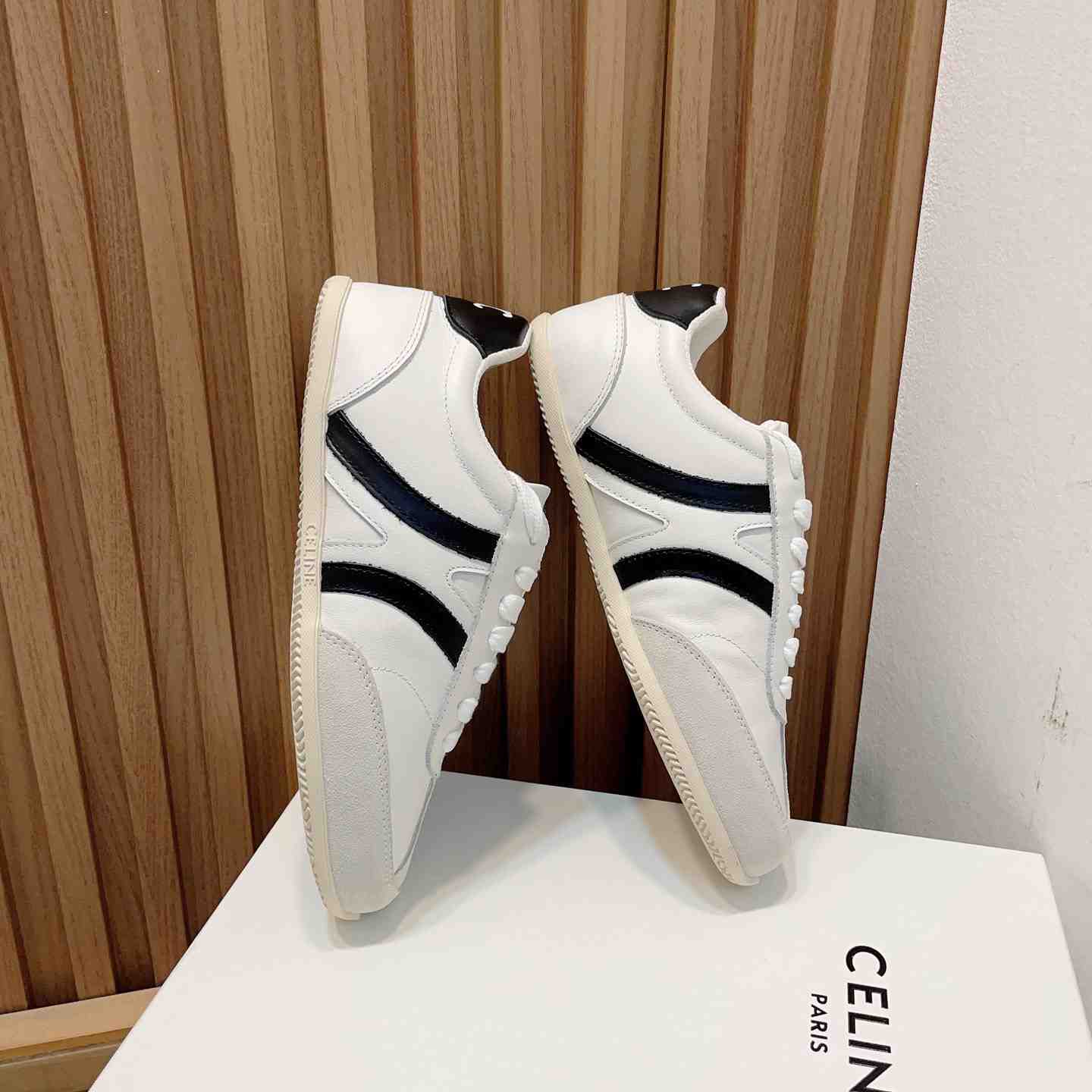 Celine Jogger Low Lace-up Sneaker In Calfskin & Suede Calfskin - DopestKickz