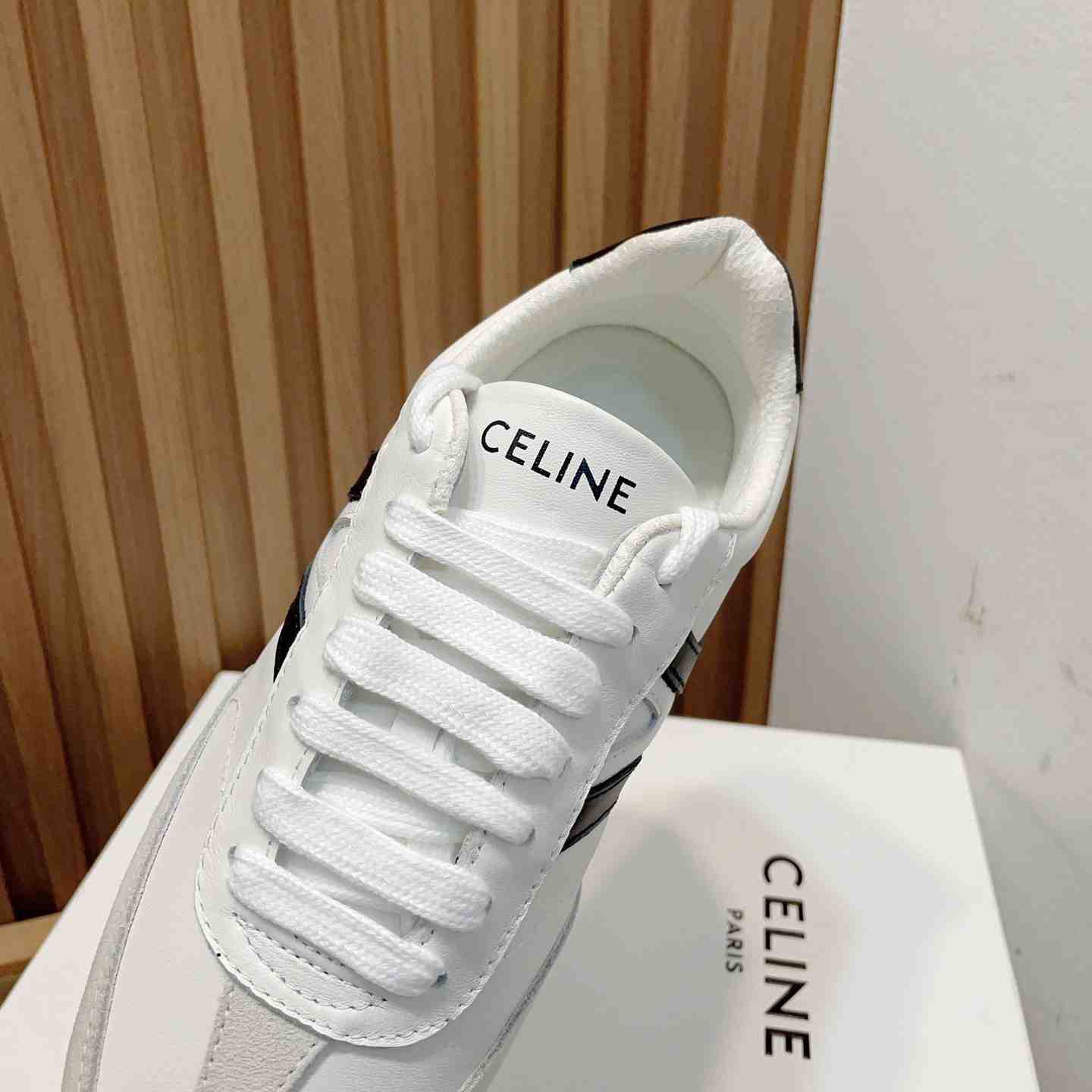 Celine Jogger Low Lace-up Sneaker In Calfskin & Suede Calfskin - DopestKickz