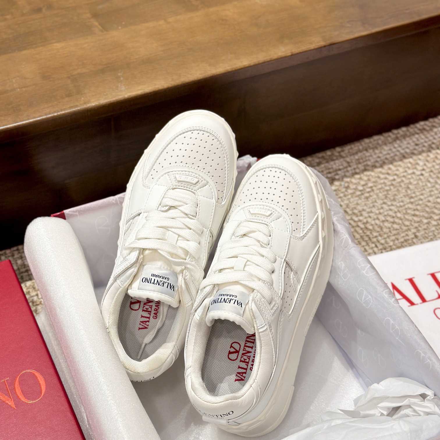 Valenti Garavani Freedots XL Leather Sneakers - DopestKickz