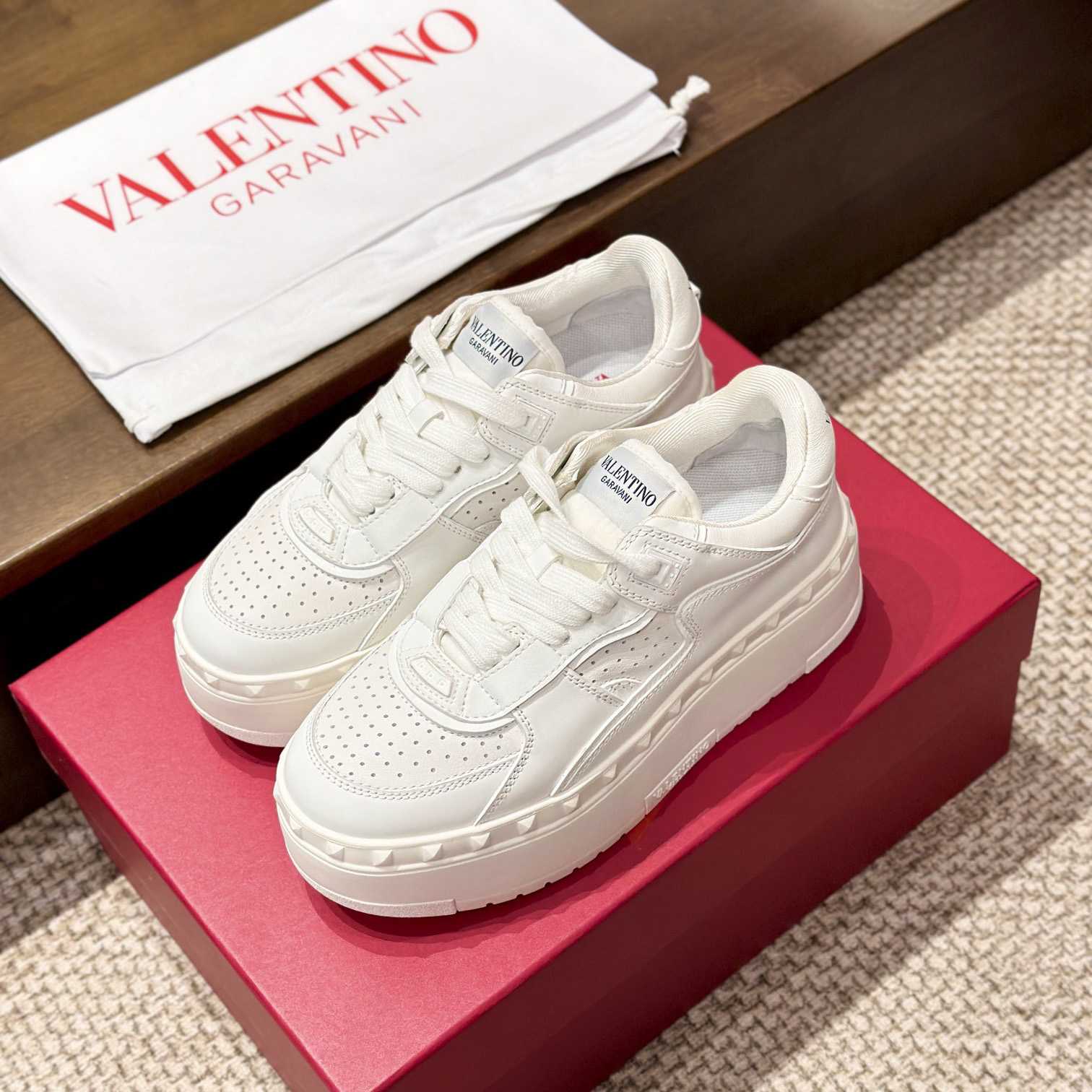 Valenti Garavani Freedots XL Leather Sneakers - DopestKickz