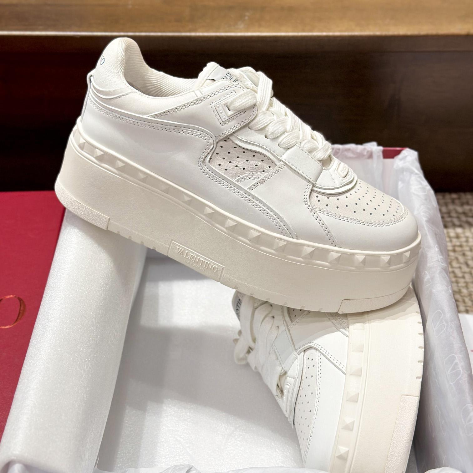 Valenti Garavani Freedots XL Leather Sneakers - DopestKickz