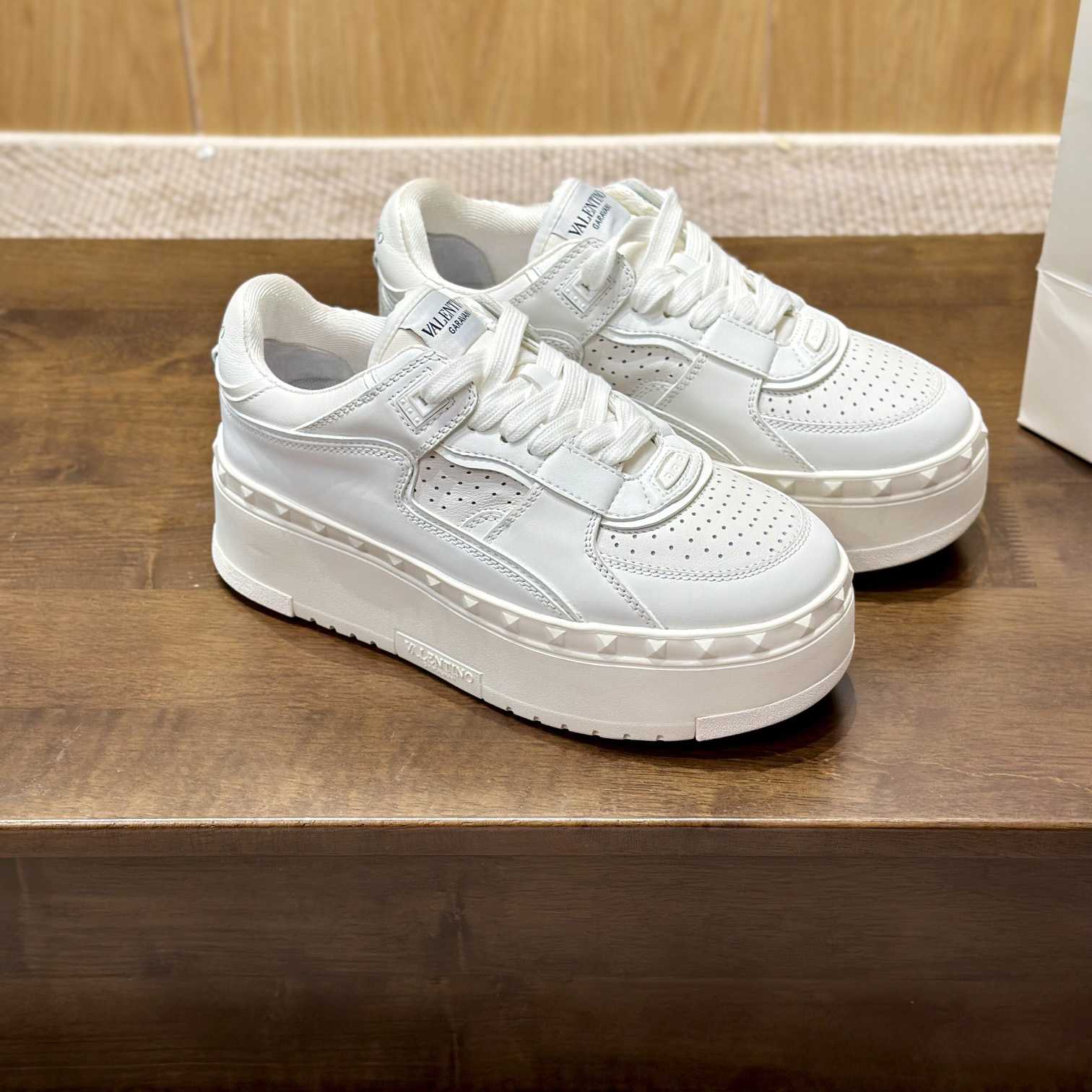 Valenti Garavani Freedots XL Leather Sneakers - DopestKickz