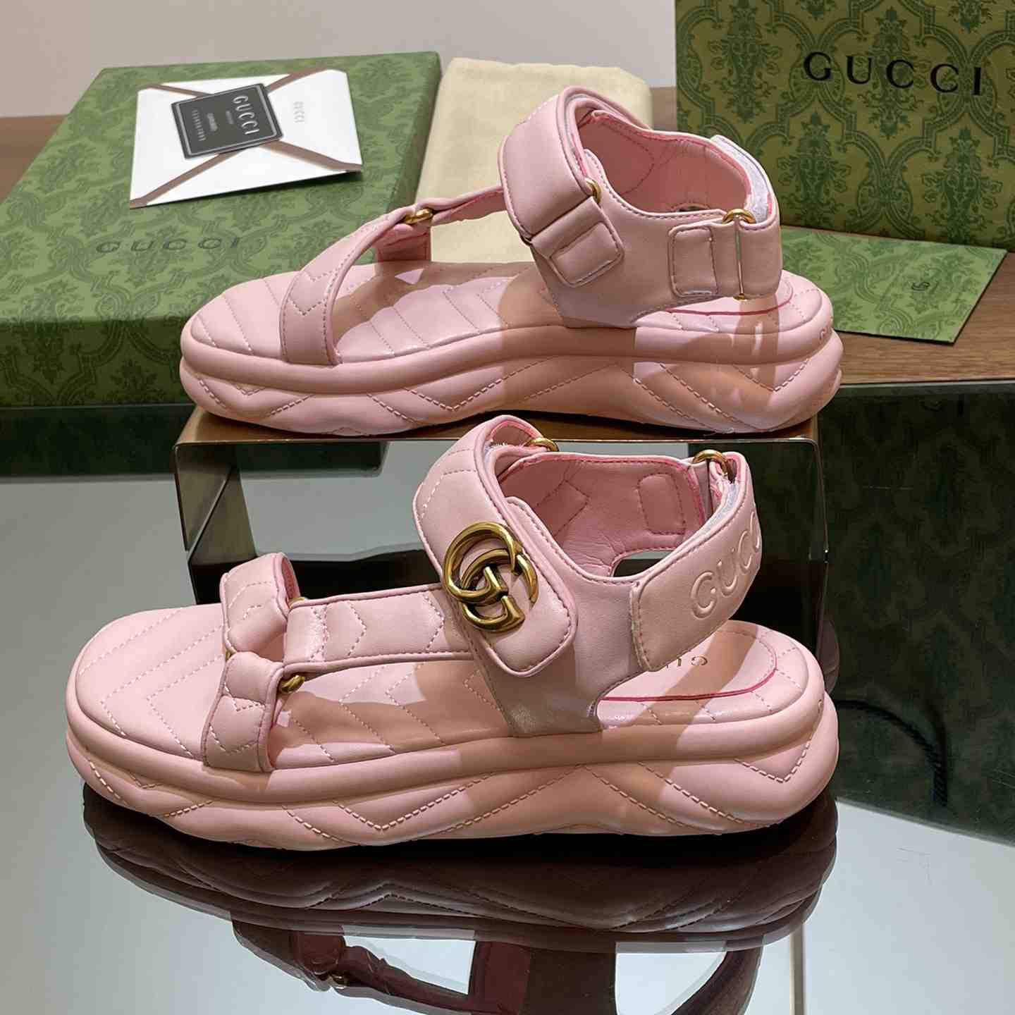 Gucci Women's Double G Sandal - DopestKickz