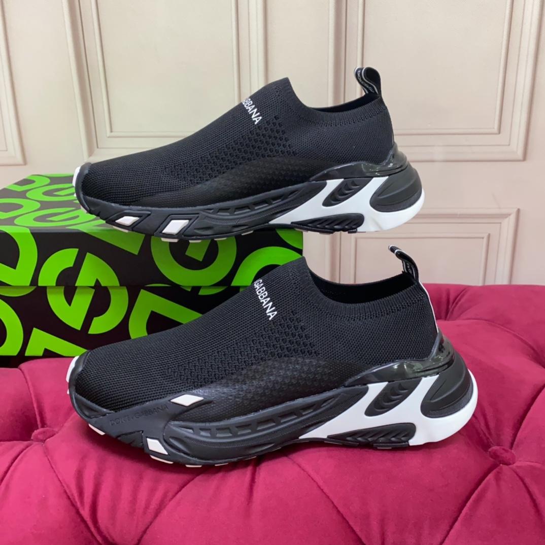 Dolce & Gabbana Stretch Mesh Fast Sneaker 'Black' - DopestKickz