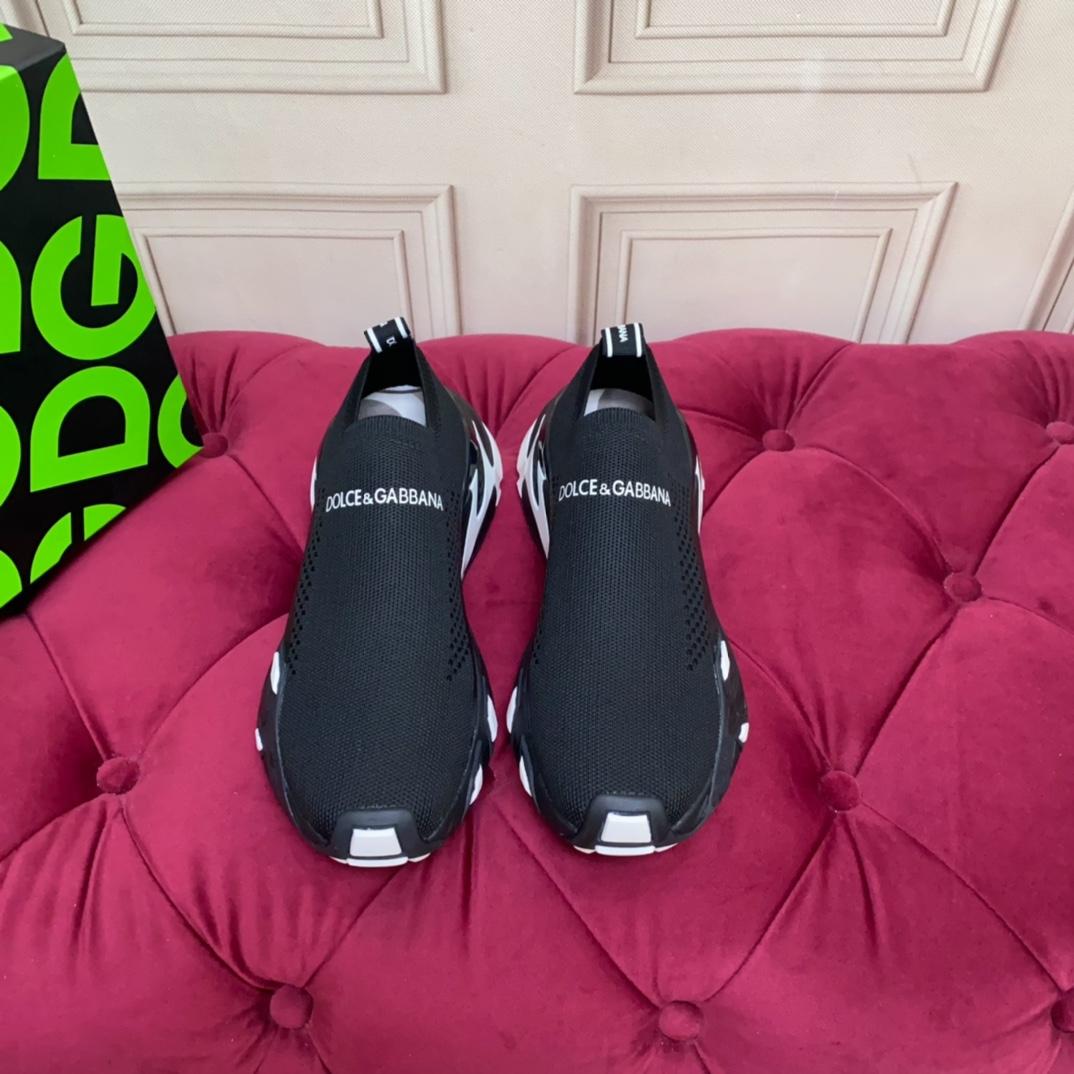 Dolce & Gabbana Stretch Mesh Fast Sneaker 'Black' - DopestKickz