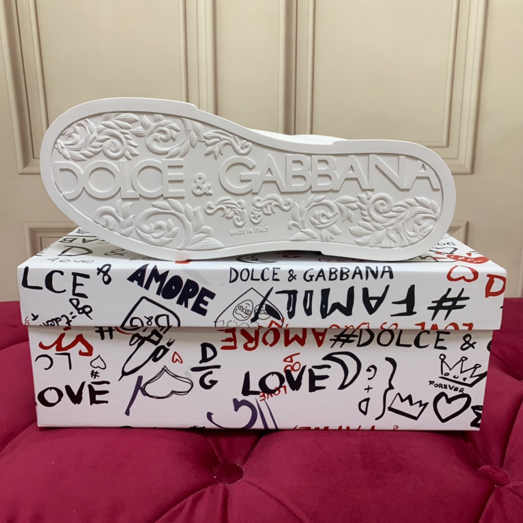 Dolce & Gabbana Calfskin Portofino sneakers   - DopestKickz