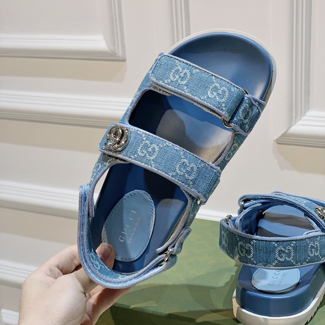 Gucci Women's Double G Sandal  - DopestKickz