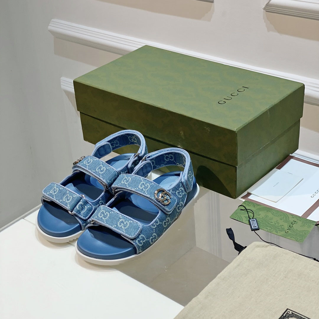 Gucci Women's Double G Sandal  - DopestKickz