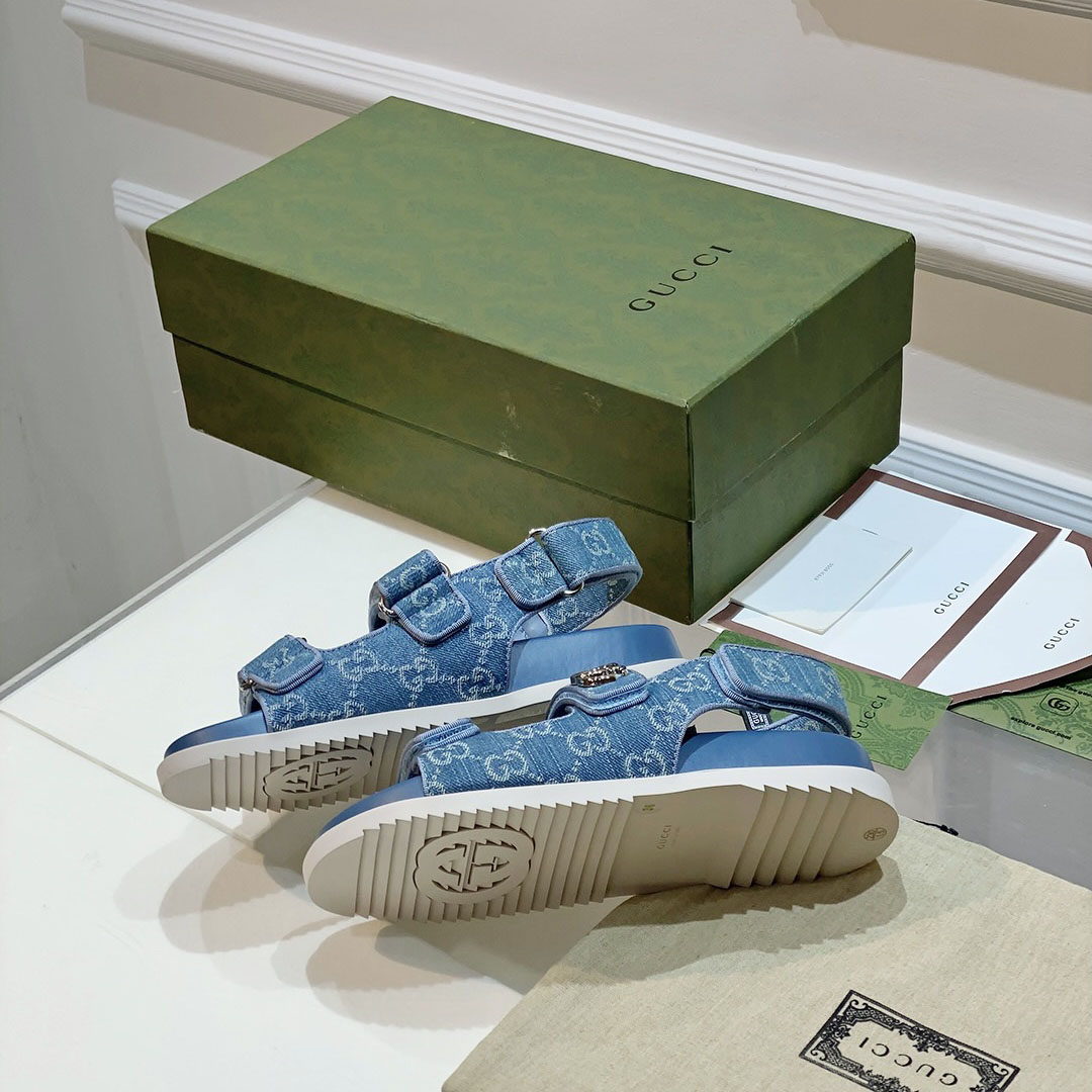 Gucci Women's Double G Sandal  - DopestKickz