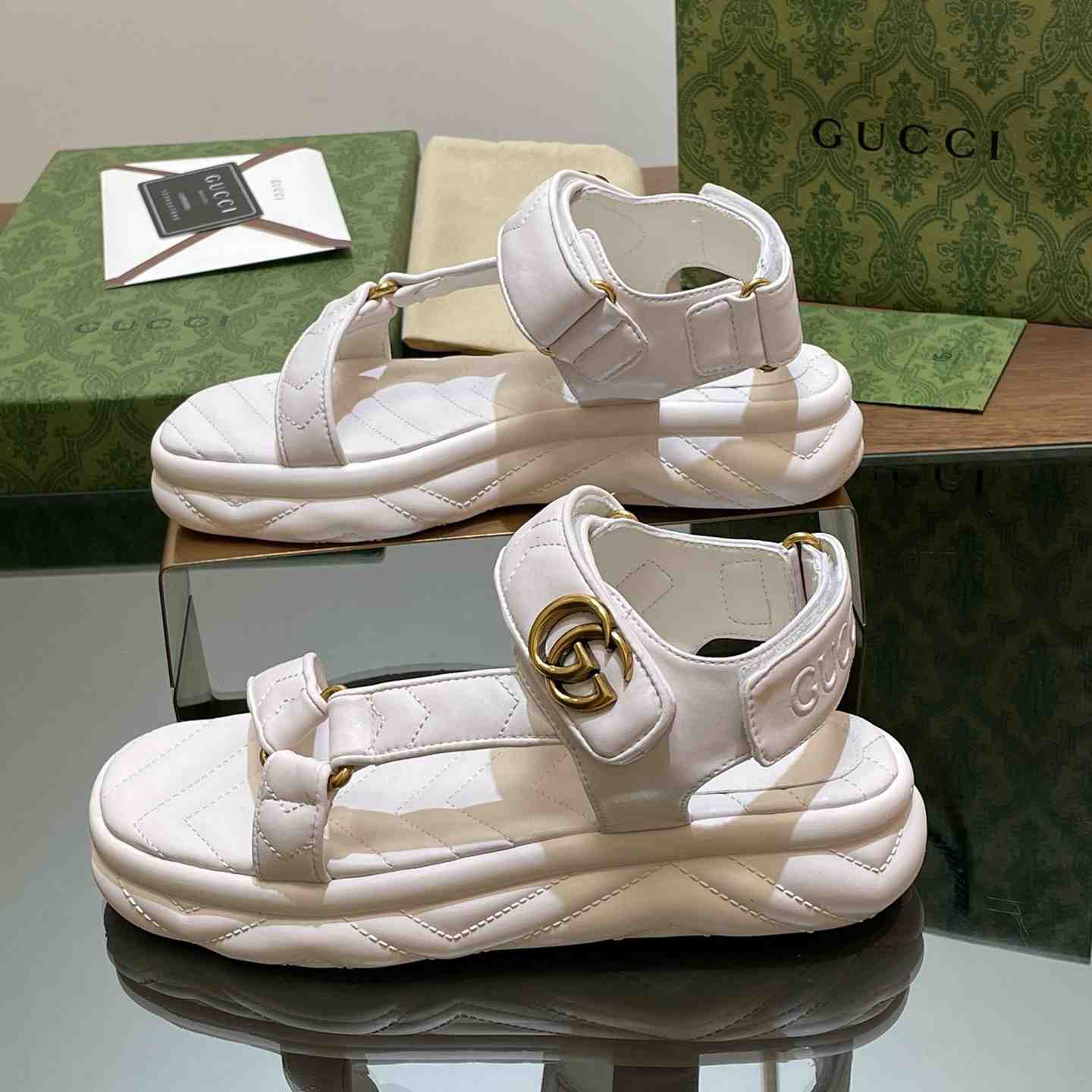 Gucci Women's Double G Sandal - DopestKickz