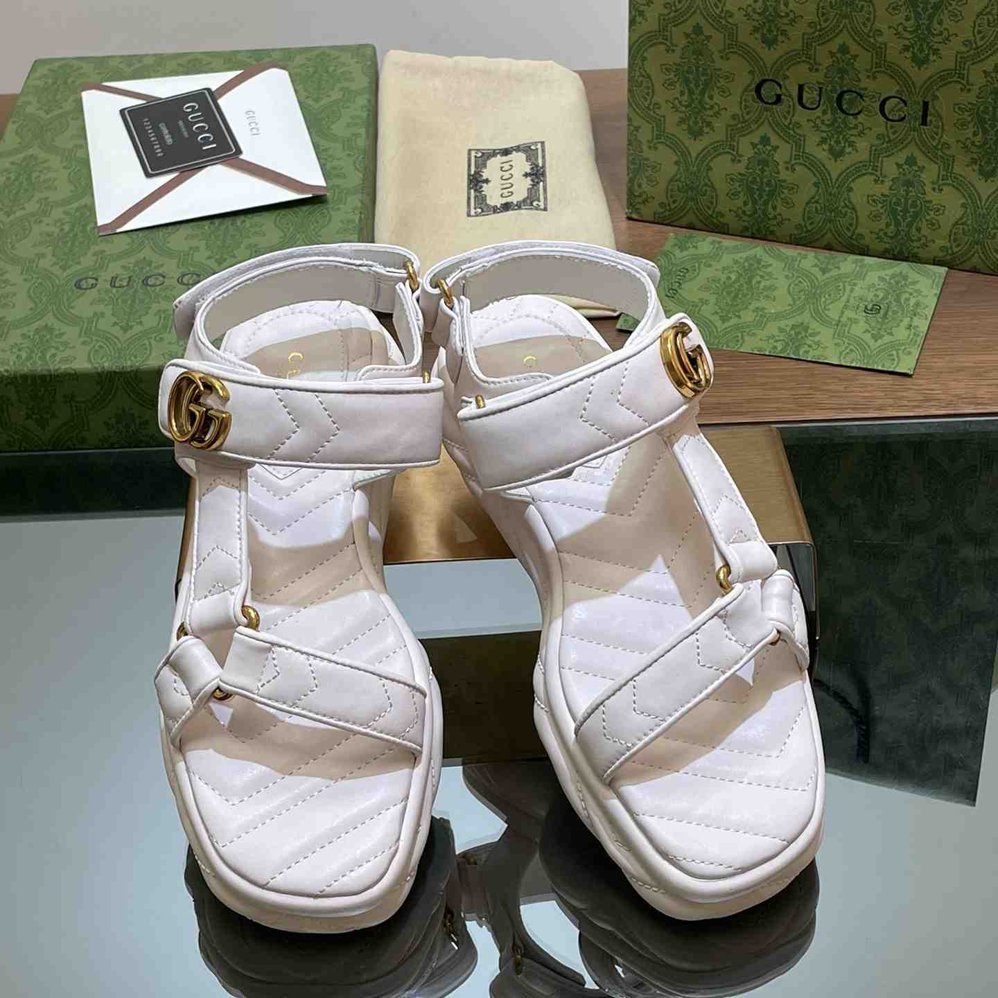 Gucci Women's Double G Sandal - DopestKickz