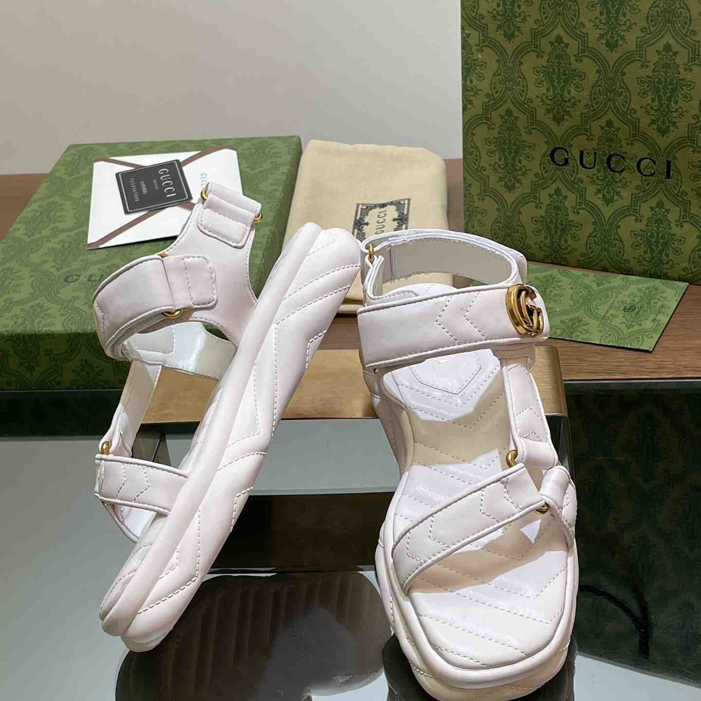 Gucci Women's Double G Sandal - DopestKickz