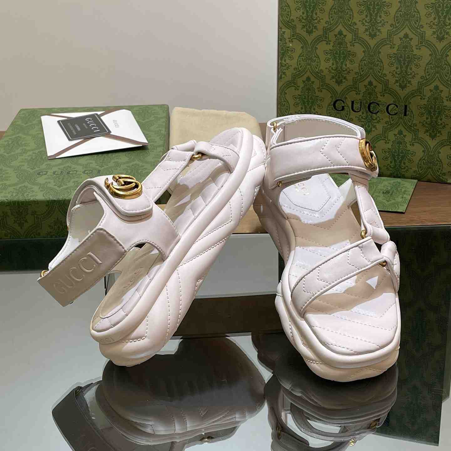 Gucci Women's Double G Sandal - DopestKickz