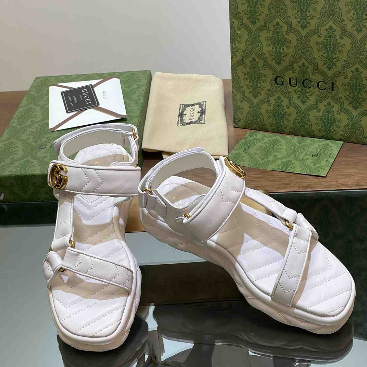 Gucci Women's Double G Sandal - DopestKickz