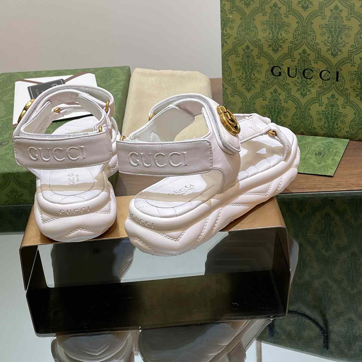 Gucci Women's Double G Sandal - DopestKickz