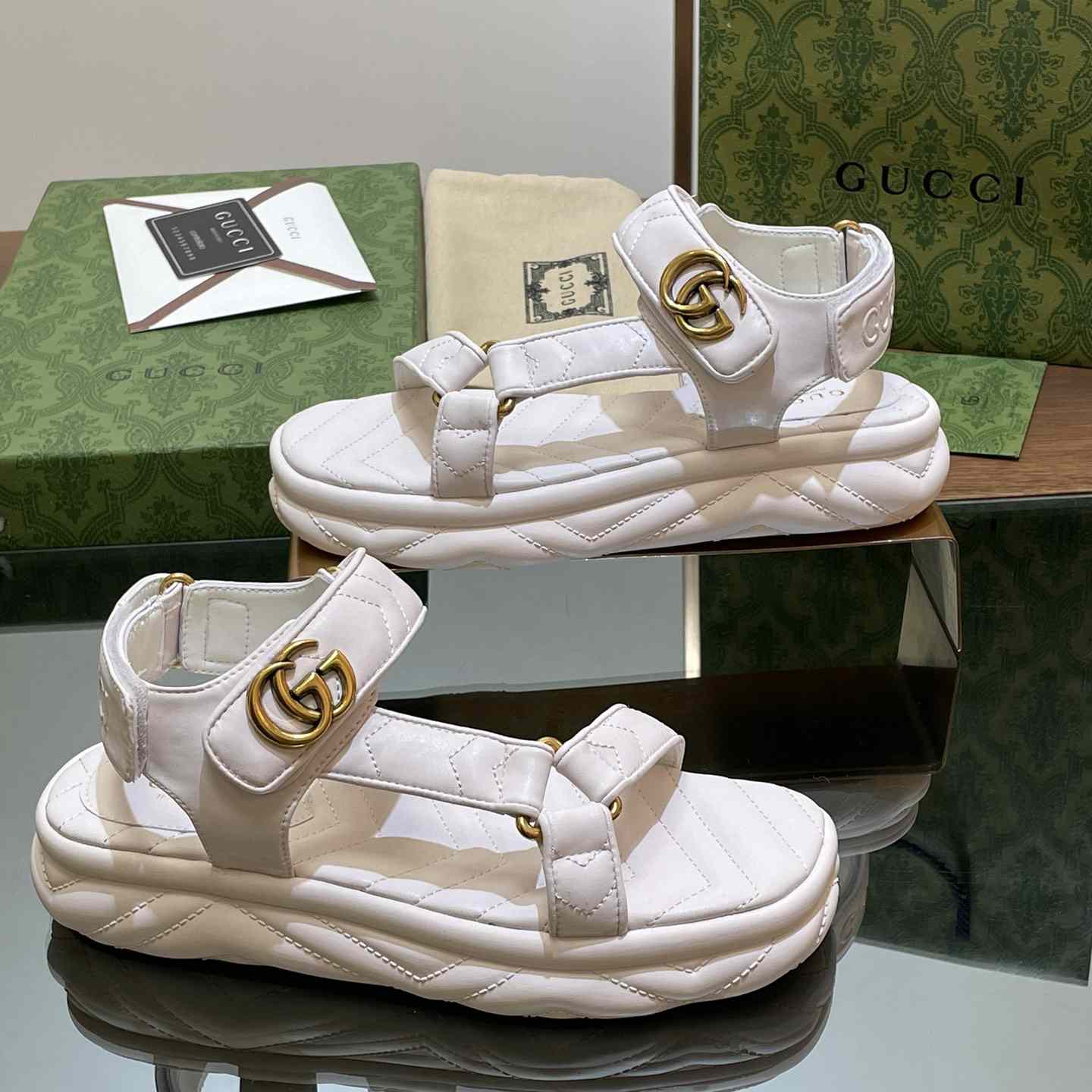 Gucci Women's Double G Sandal - DopestKickz