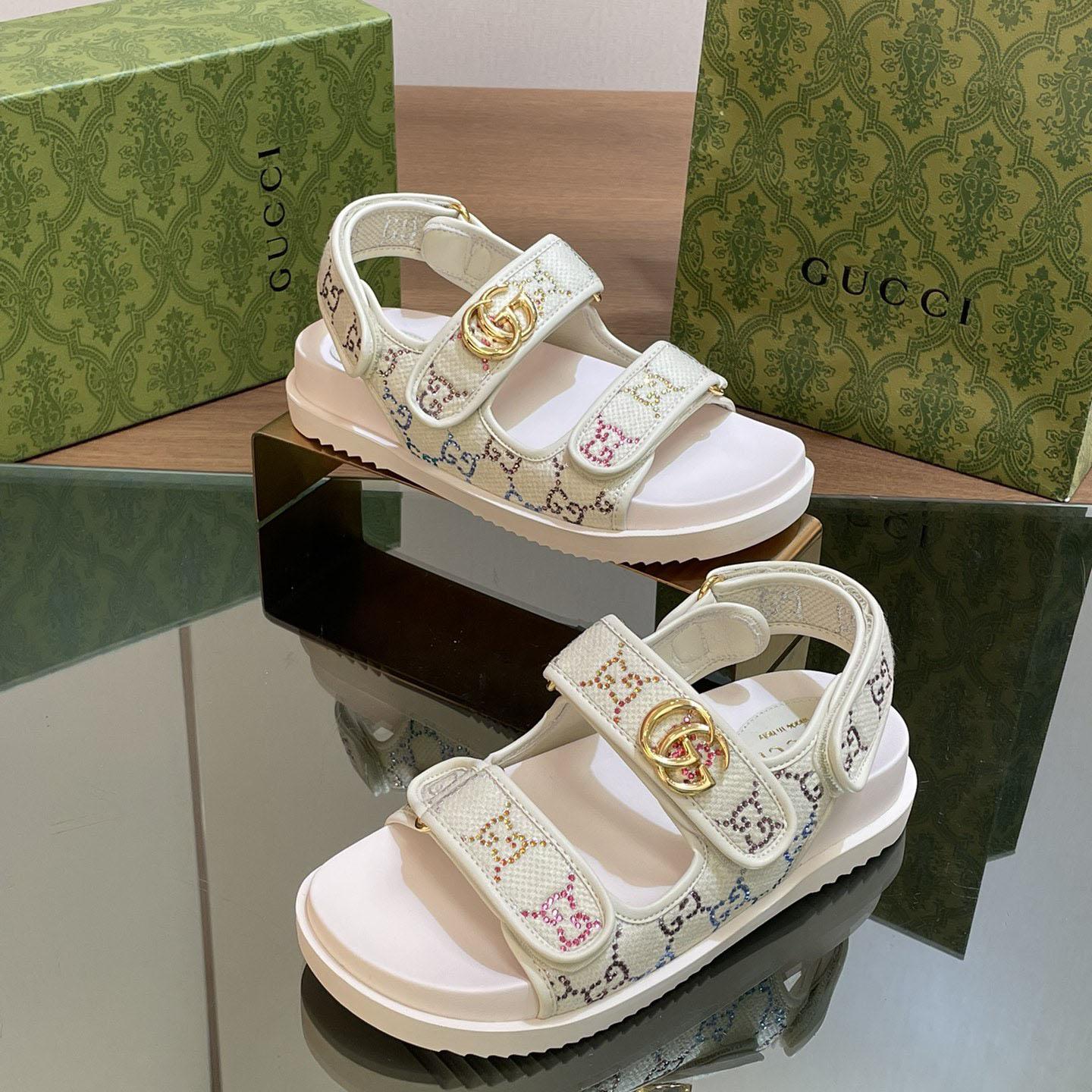 Gucci Women's Sandal With Double G - DopestKickz