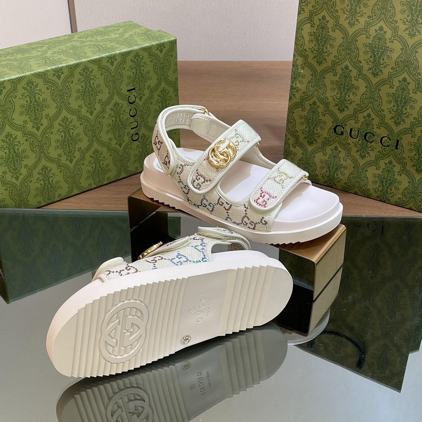 Gucci Women's Sandal With Double G - DopestKickz