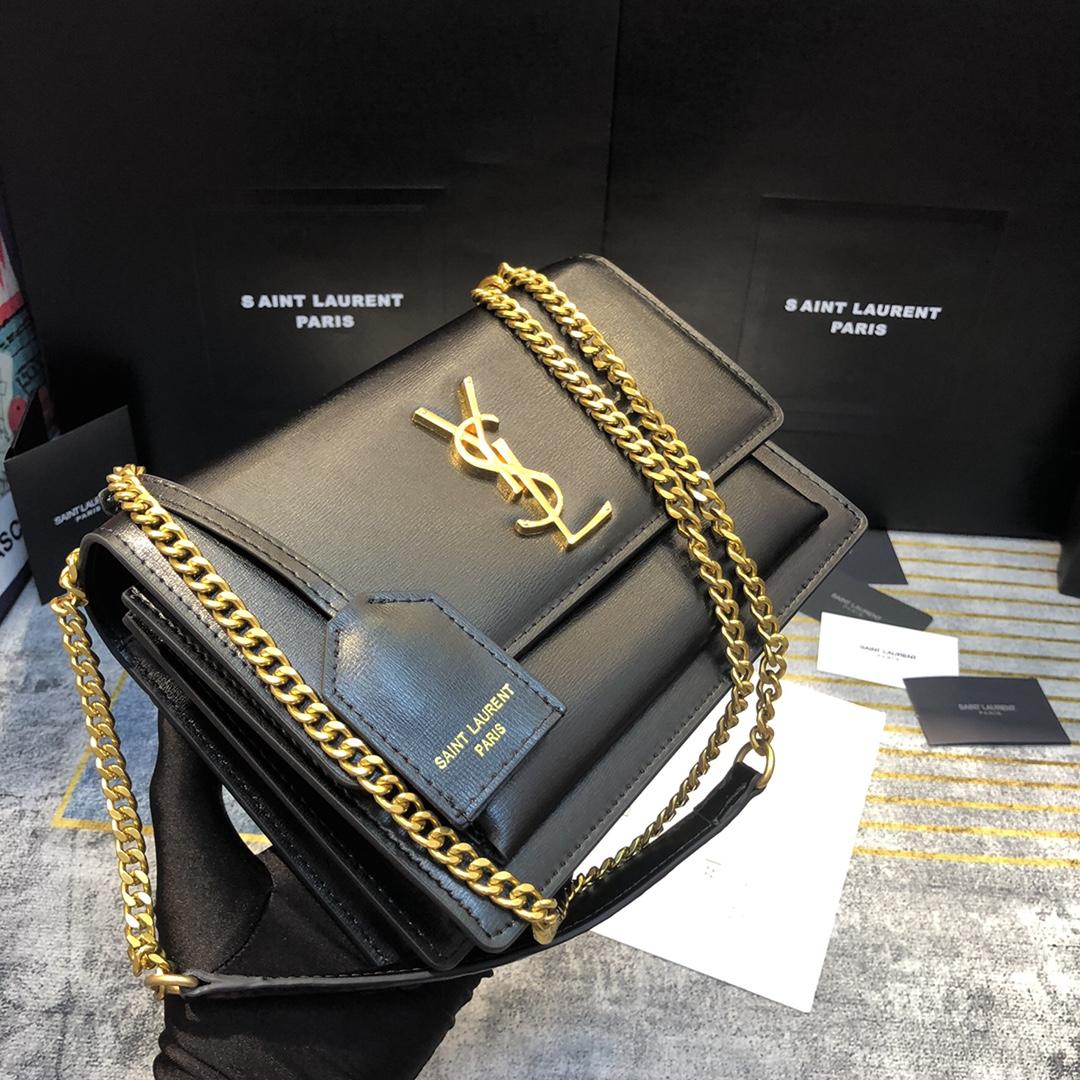 Saint Laurent Women Sunset Medium Leather Shoulder Bag （22x8x16 cm） - DopestKickz