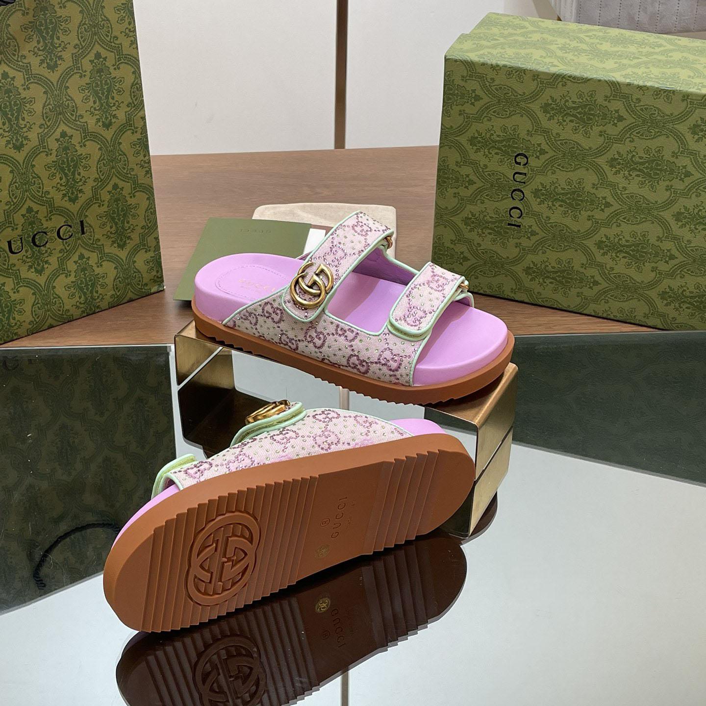 Gucci Women's Sandal With Double G - DopestKickz