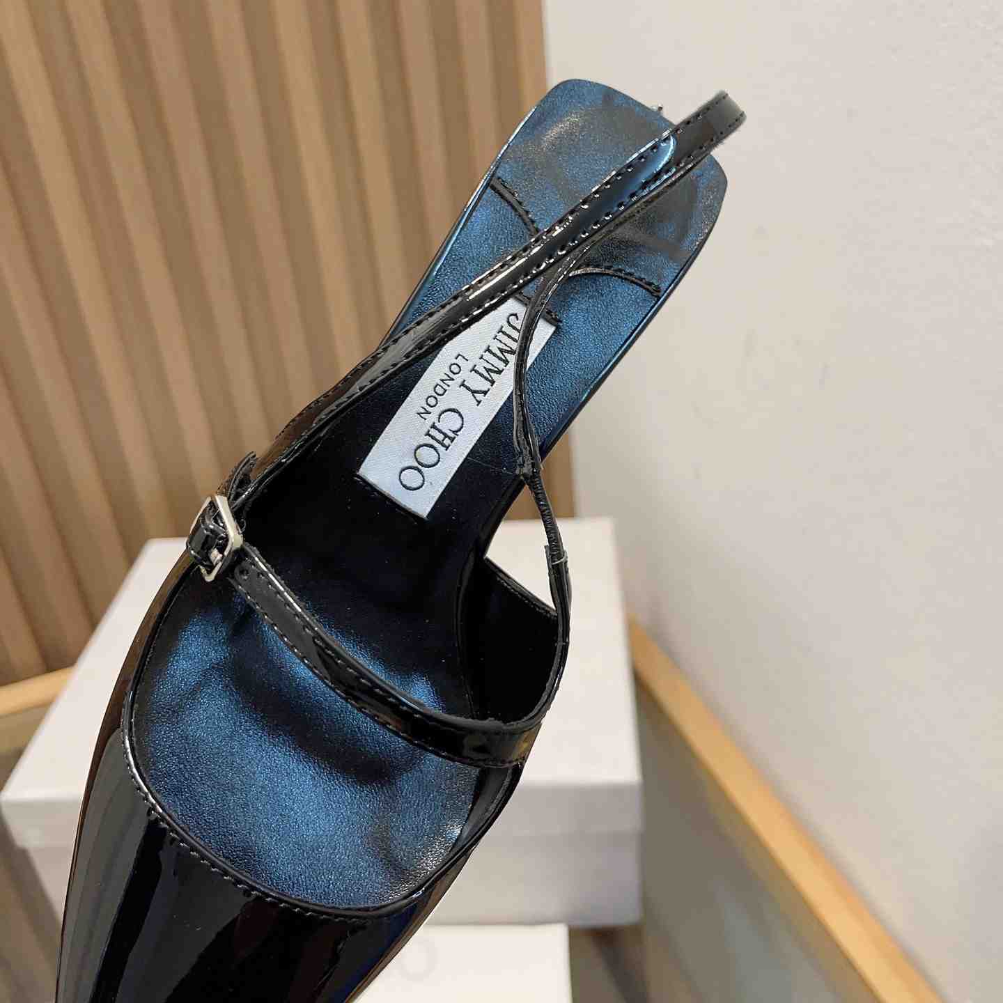 Jimmy Choo Didi 45 Black Patent Leather Pointed Pumps - DopestKickz