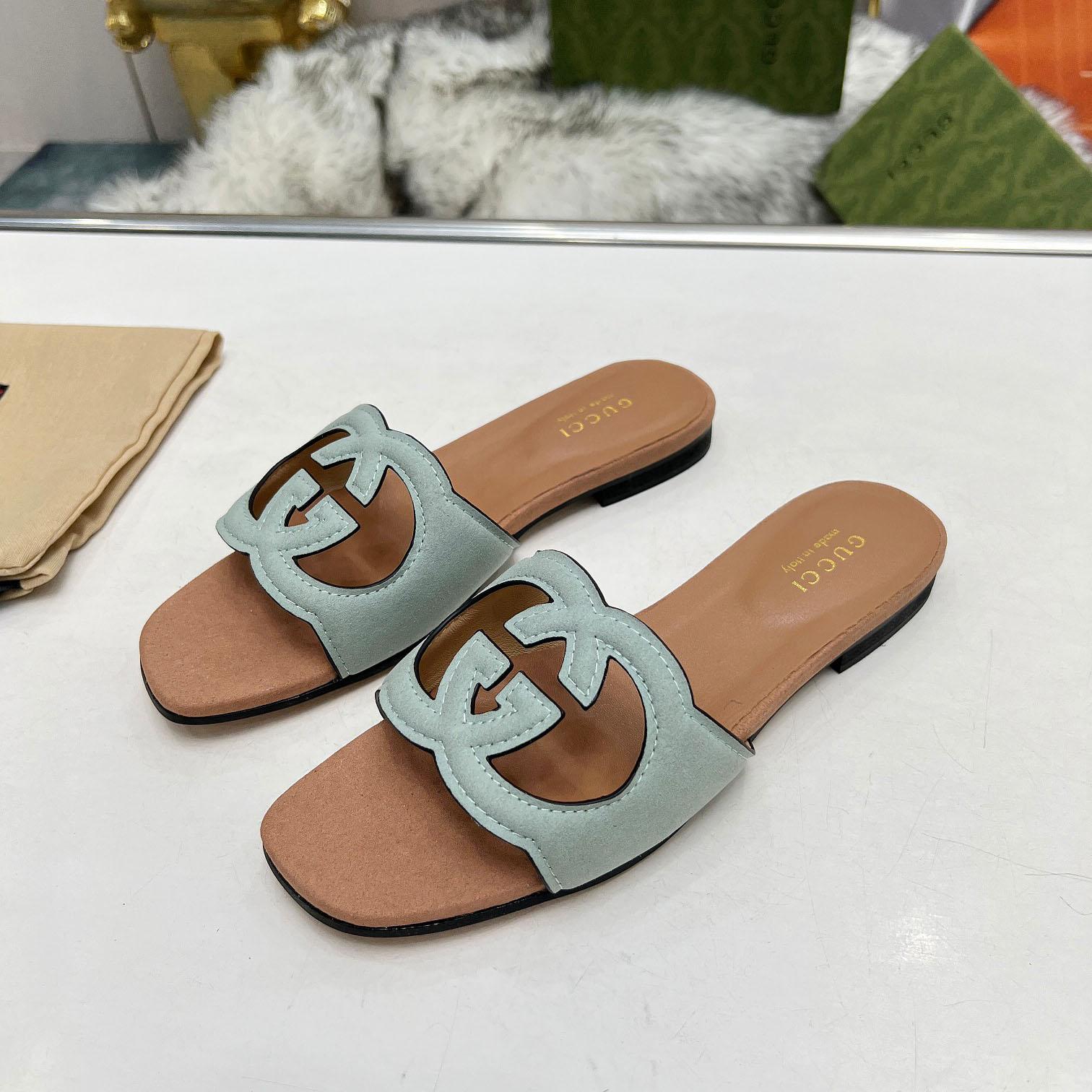 Gucci Women's Interlocking G Cut-out Sandal - DopestKickz