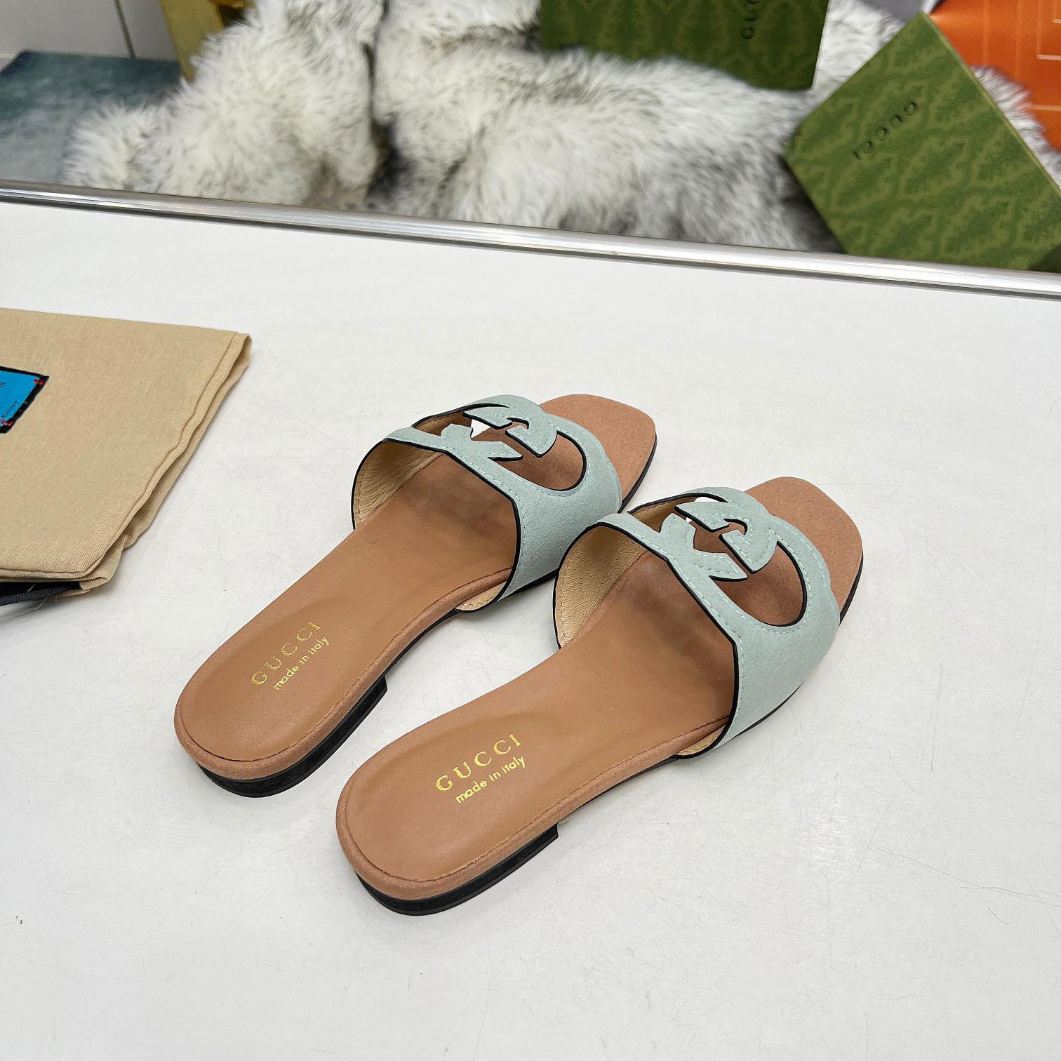 Gucci Women's Interlocking G Cut-out Sandal - DopestKickz