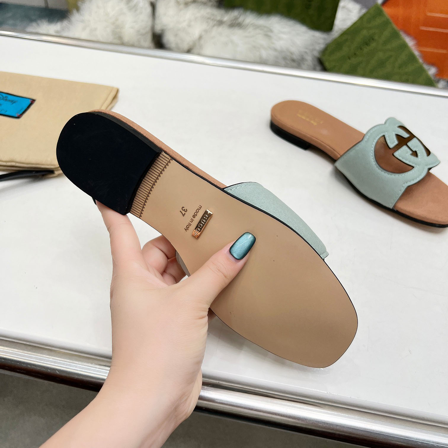 Gucci Women's Interlocking G Cut-out Sandal - DopestKickz