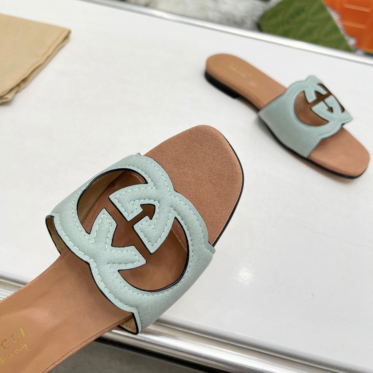 Gucci Women's Interlocking G Cut-out Sandal - DopestKickz