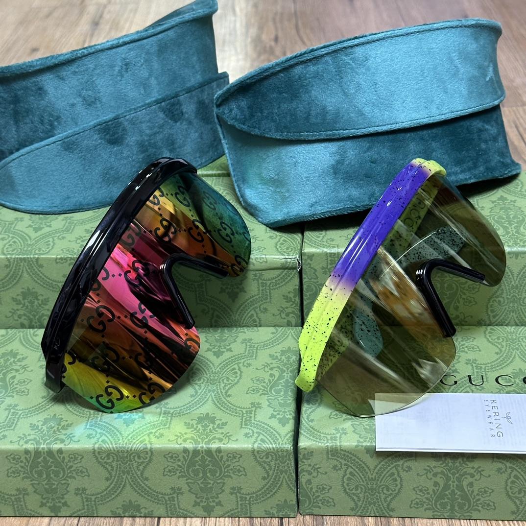 Gucci Mask-Shaped Sunglasses      - DopestKickz