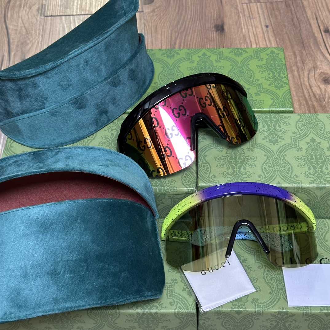 Gucci Mask-Shaped Sunglasses      - DopestKickz