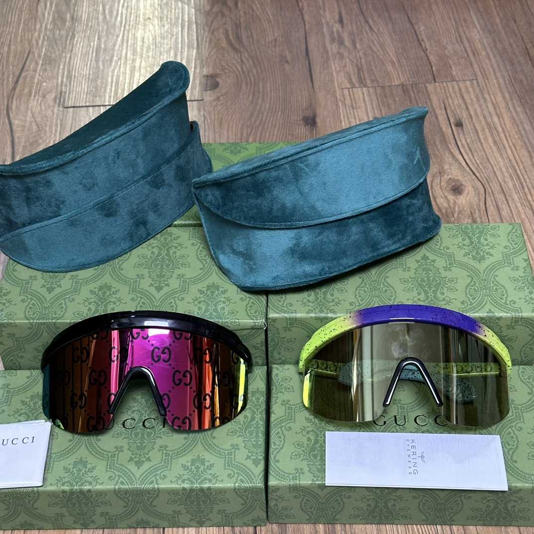 Gucci Mask-Shaped Sunglasses      - DopestKickz