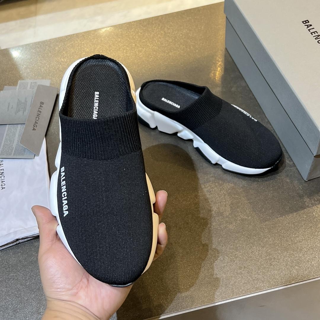 Balenciaga Speed Knitted Mule Sneakers - DopestKickz