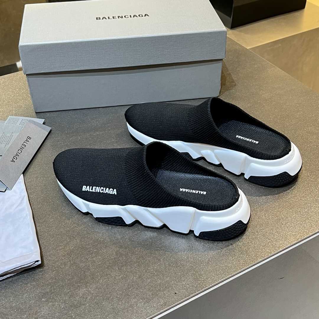 Balenciaga Speed Knitted Mule Sneakers - DopestKickz