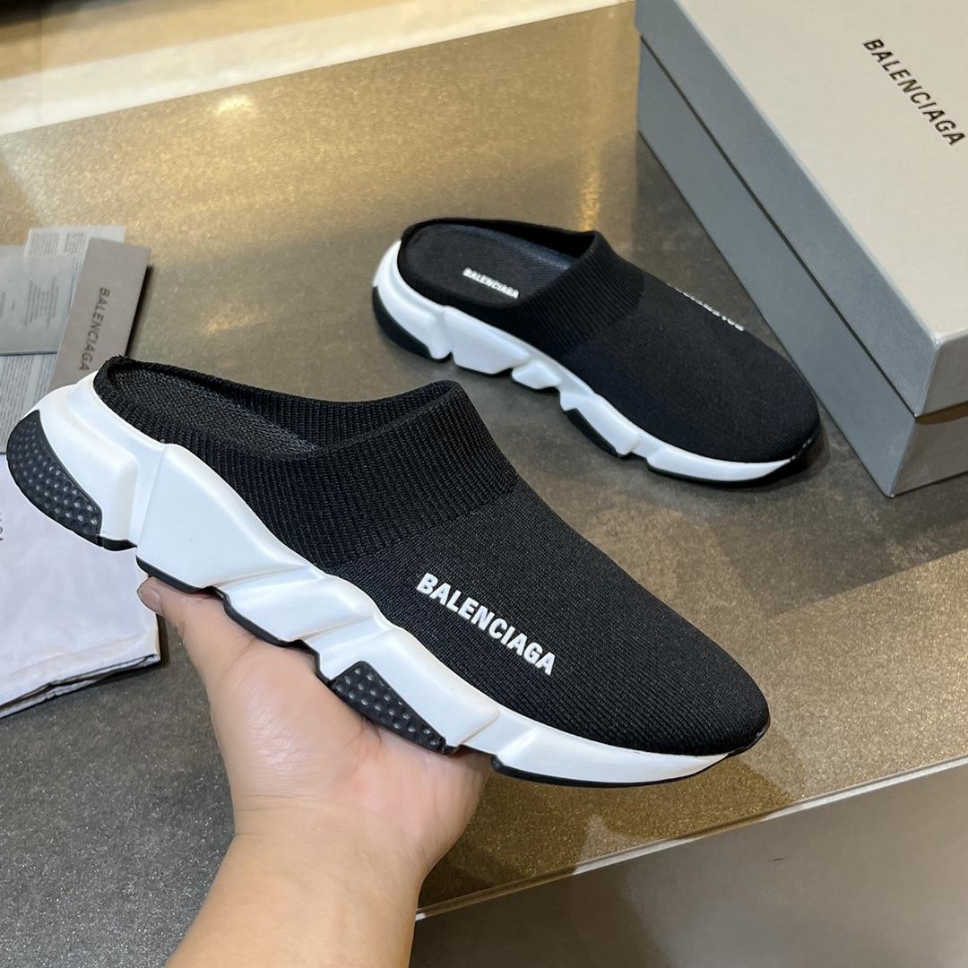 Balenciaga Speed Knitted Mule Sneakers - DopestKickz