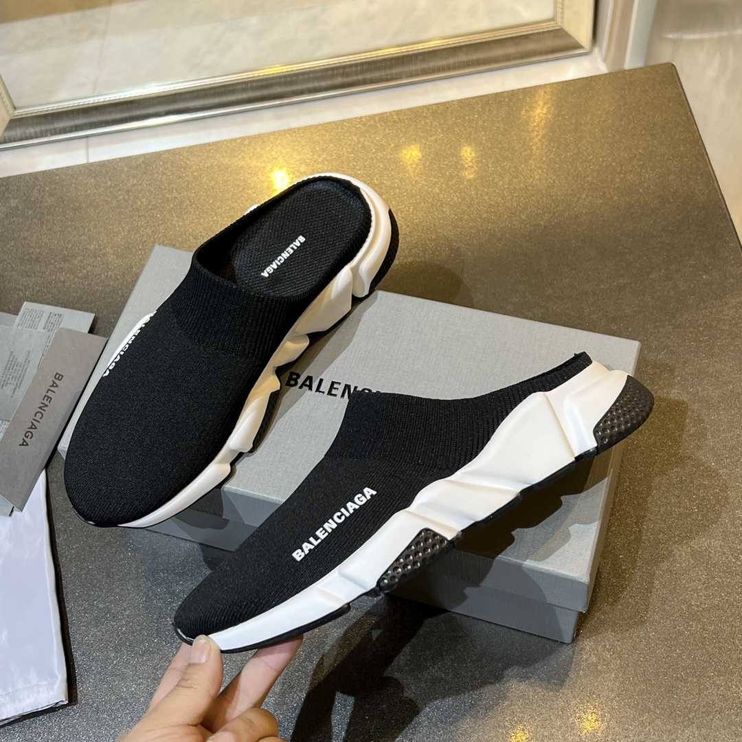 Balenciaga Speed Knitted Mule Sneakers - DopestKickz
