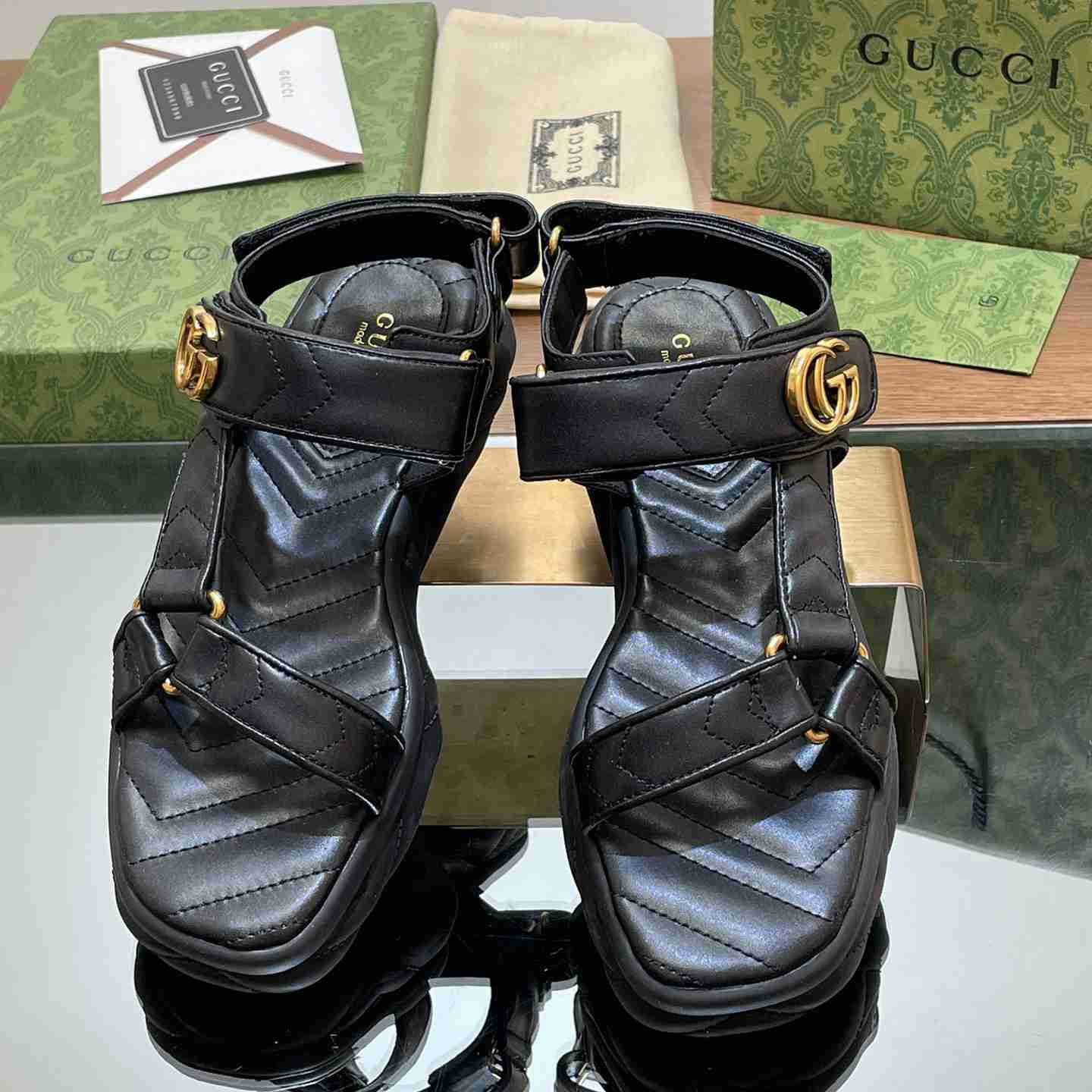 Gucci Women's Double G Sandal - DopestKickz