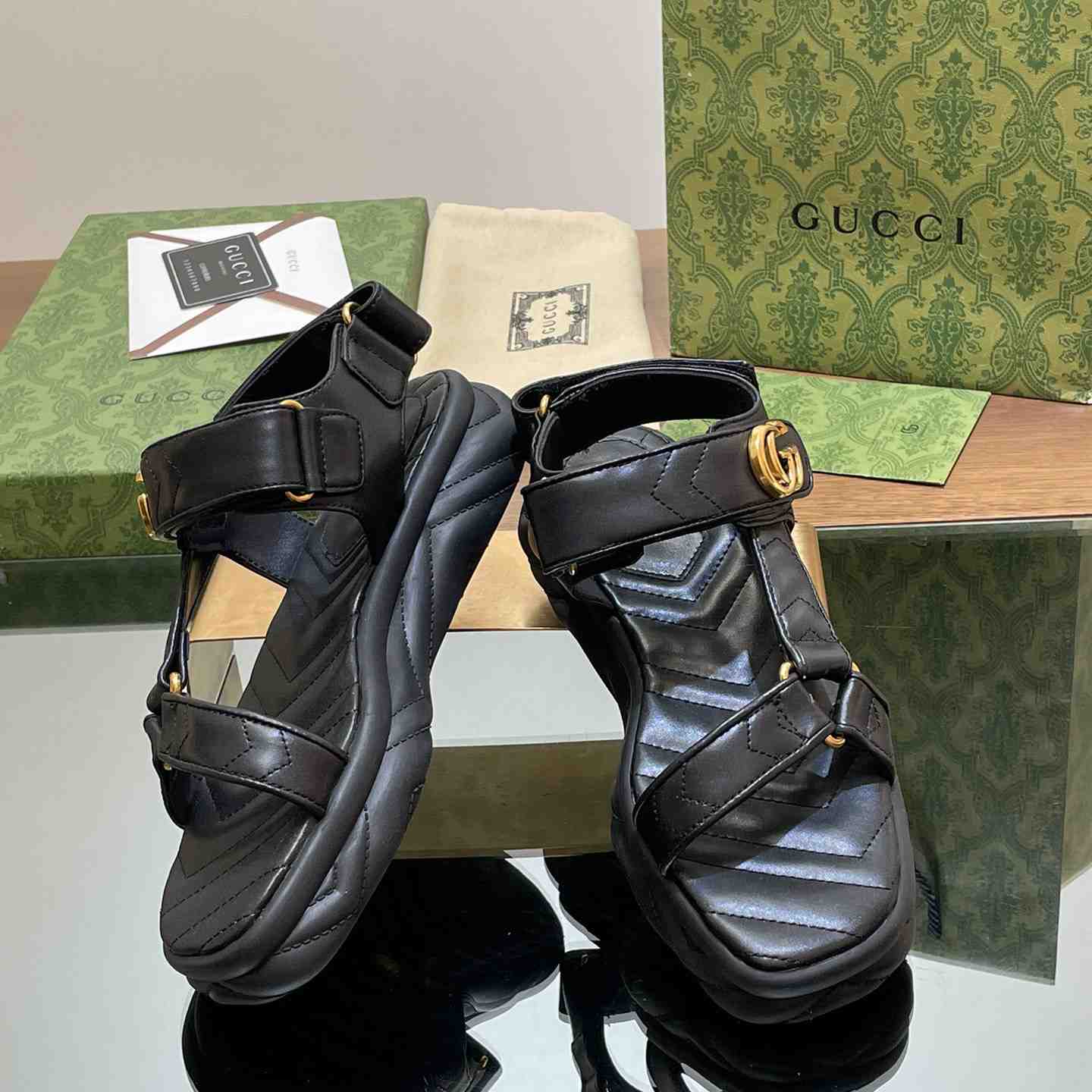 Gucci Women's Double G Sandal - DopestKickz