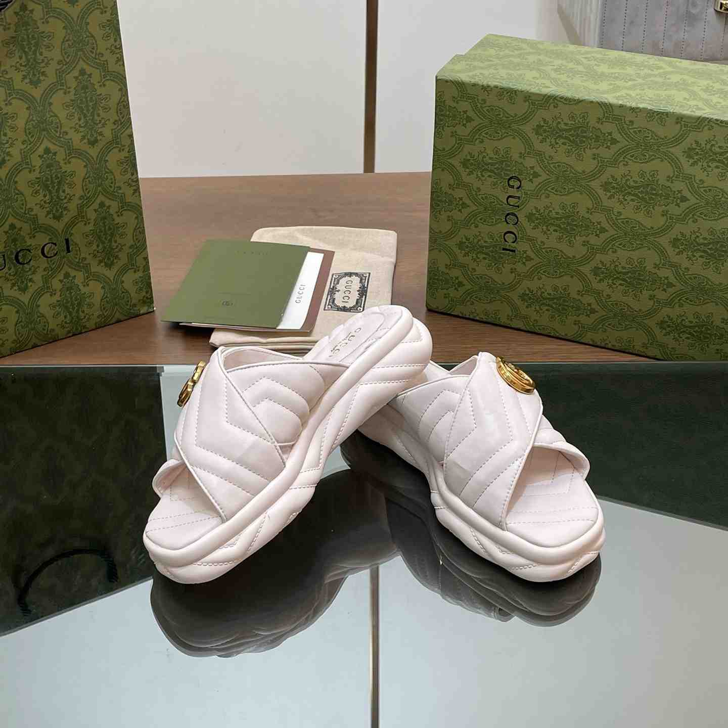 Gucci Women's Double G Slide Sandal - DopestKickz