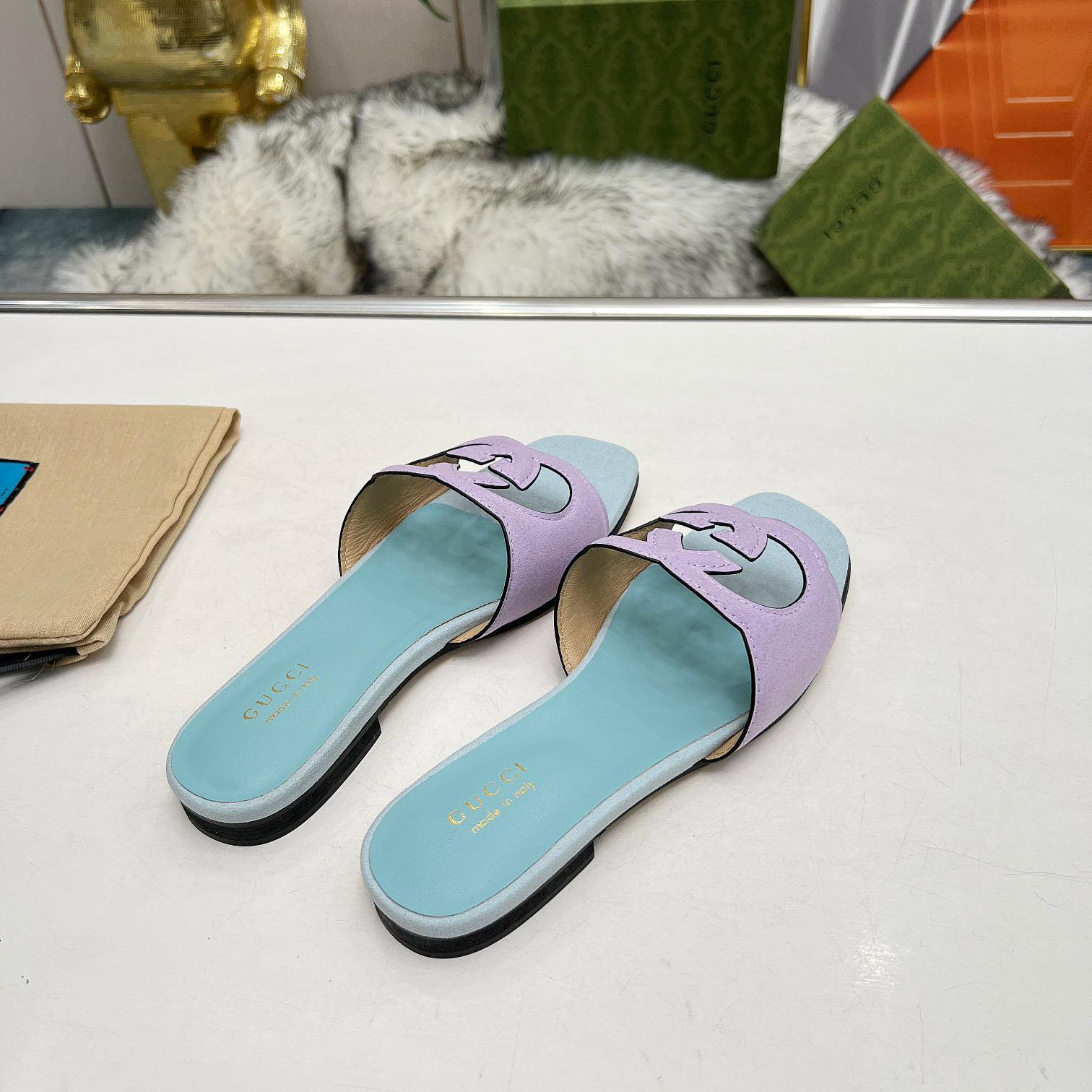 Gucci Women's Interlocking G Cut-out Sandal - DopestKickz