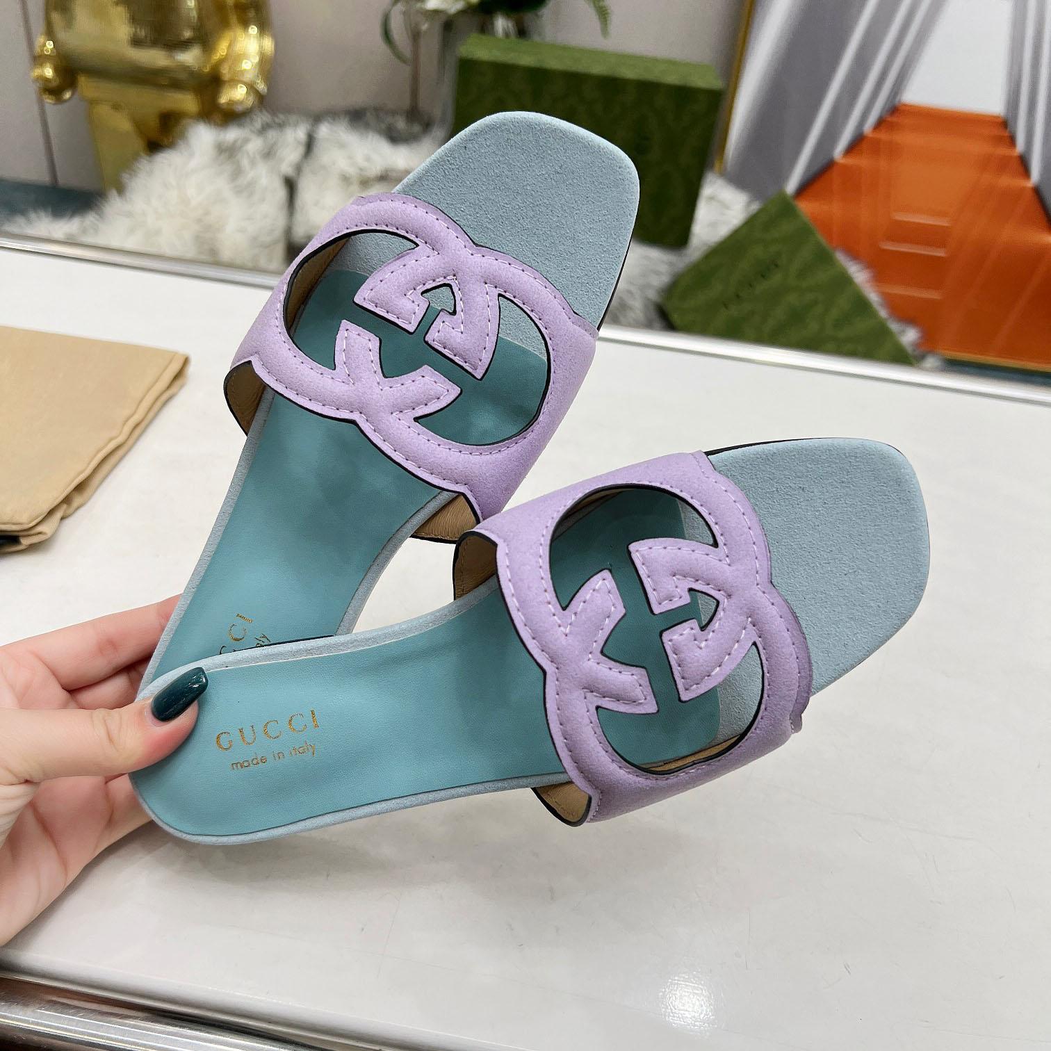 Gucci Women's Interlocking G Cut-out Sandal - DopestKickz