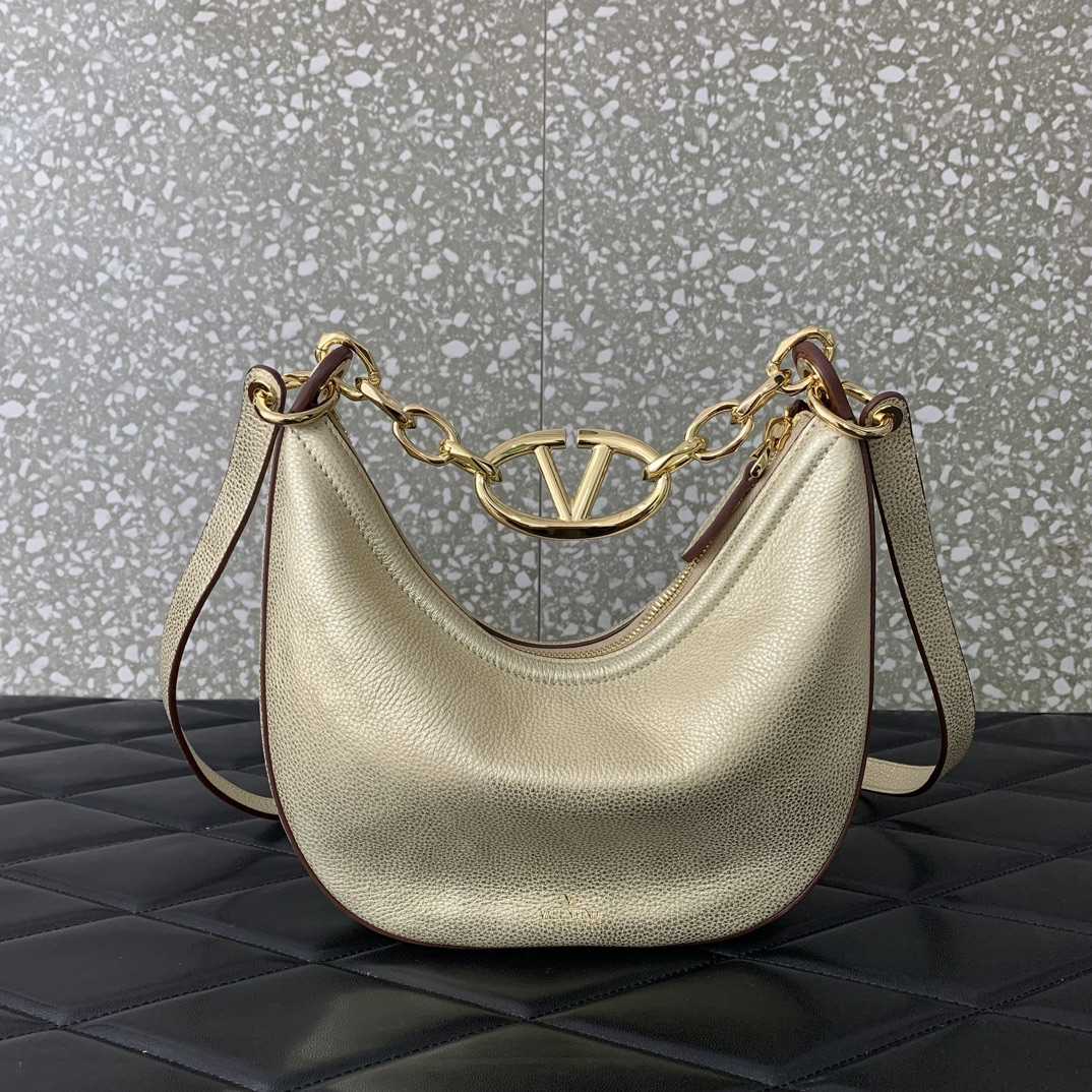 Valenti Garavani VLogo Moon Shoulder Bag (20*23*8cm) - DopestKickz