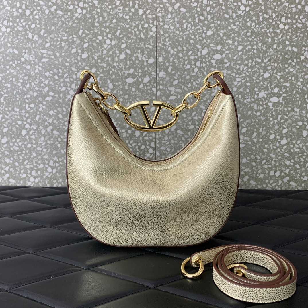 Valenti Garavani VLogo Moon Shoulder Bag (20*23*8cm) - DopestKickz