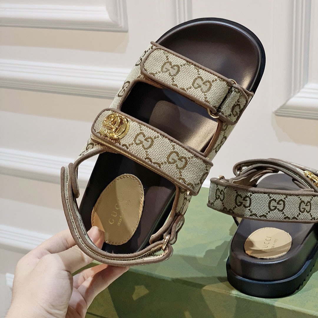 Gucci Women's Double G Sandal  - DopestKickz