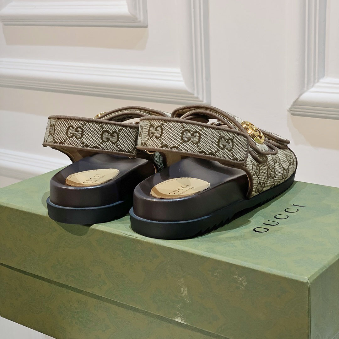 Gucci Women's Double G Sandal  - DopestKickz