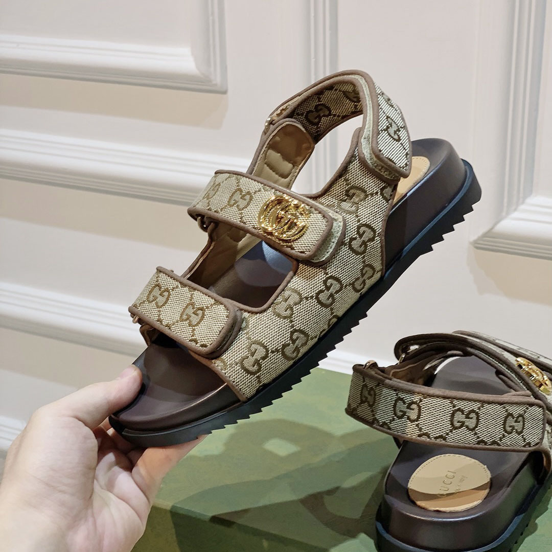 Gucci Women's Double G Sandal  - DopestKickz