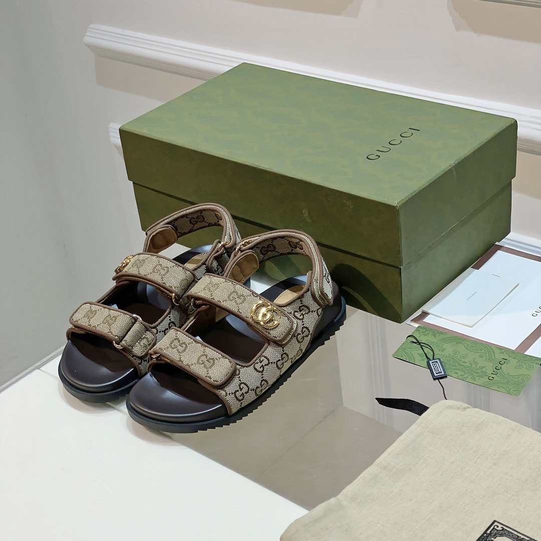 Gucci Women's Double G Sandal  - DopestKickz