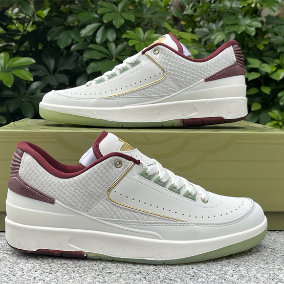 Air Jordan 2 Low “Chinese New Year” Sneakers    FJ3468-100  - DopestKickz