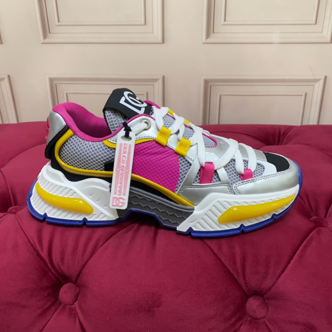 Dolce & Gabbana Mixed-material Airmaster Sneakers - DopestKickz